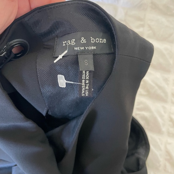 Rag & bone Eliza Popover Black Layered Midi Dress - Picture 11 of 11